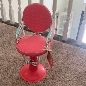 American girl doll salon chair